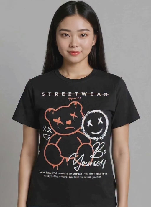 Black Teddy Bear Tshirt
