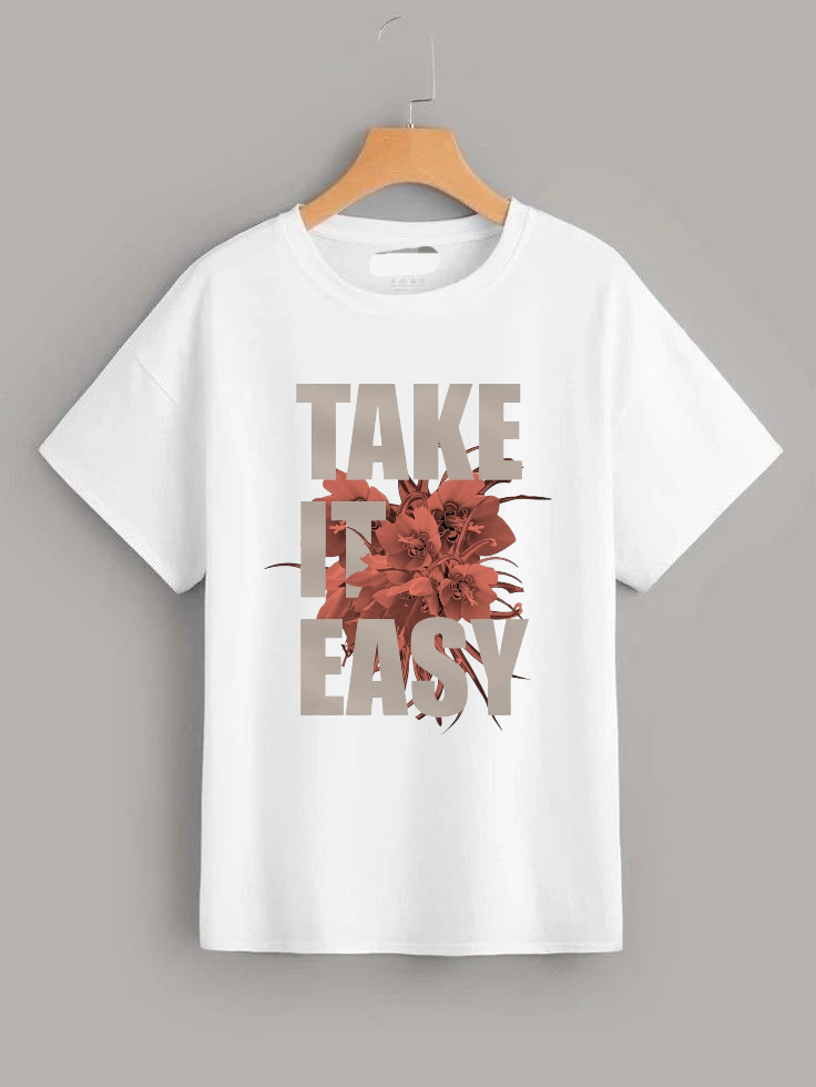 Take It Easy white T-shirts