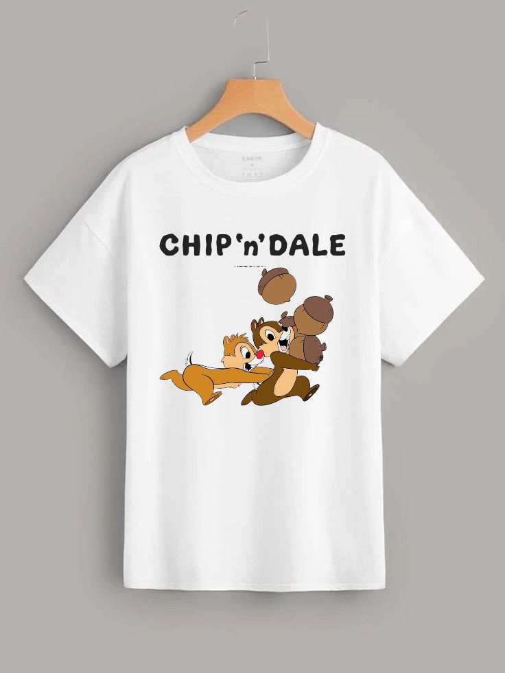 Chip & Dale Fun White Tshirts