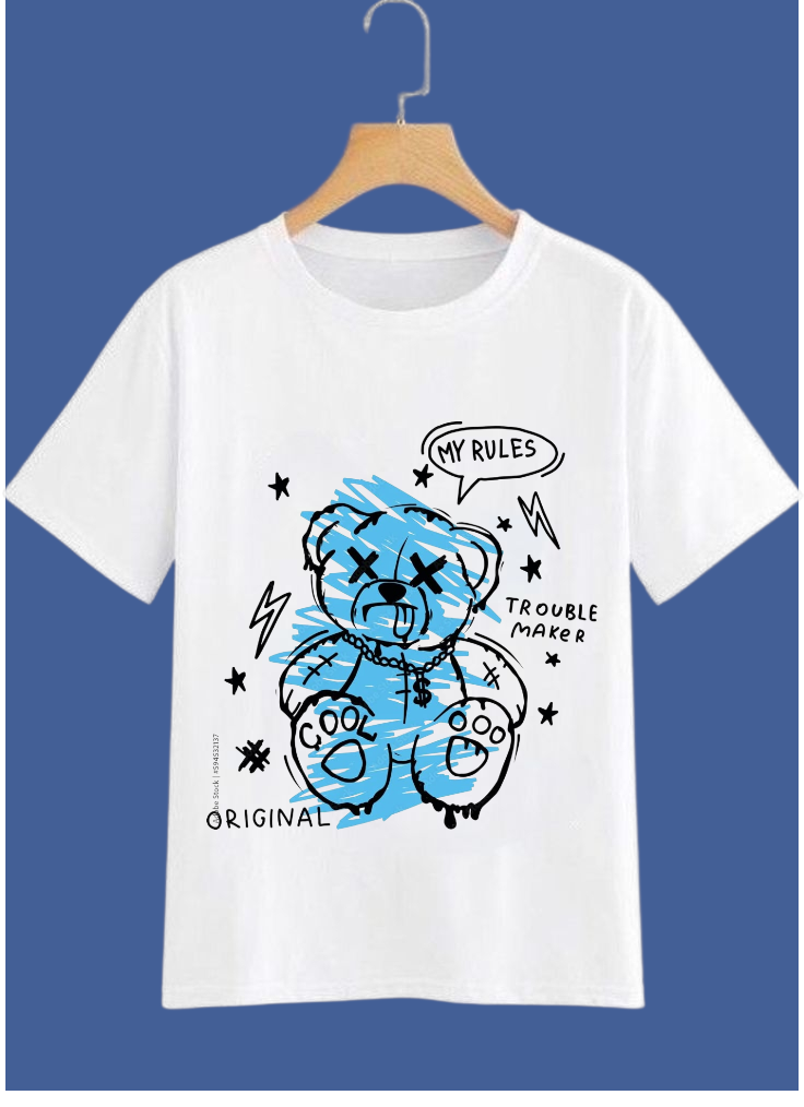Trouble Maker Blue Bear T-Shirt