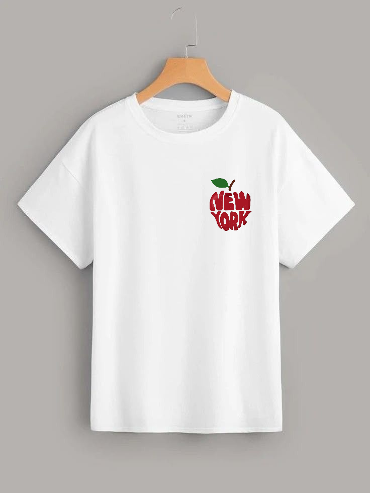 New York white T-shirt