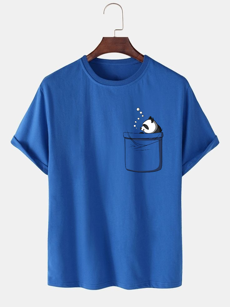 Panda Bear Blue T-Shirt