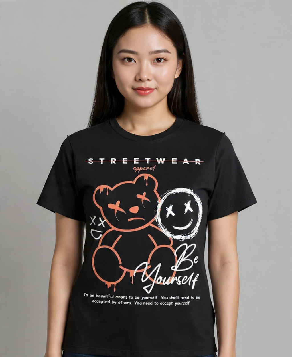 Black Teddy Bear Tshirt