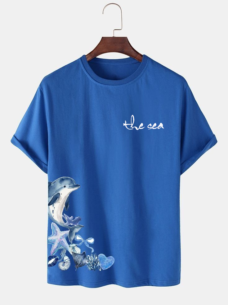 Whale Nature Blue Tshirts