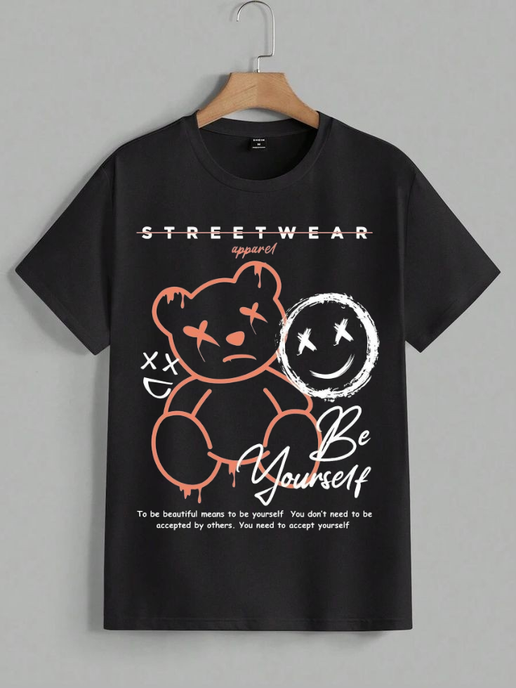 Black Teddy Bear Tshirt